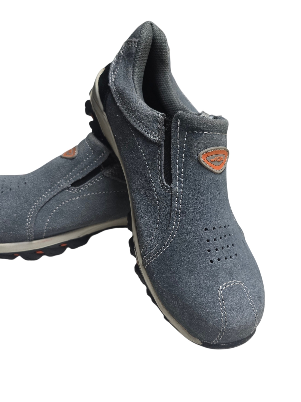 AQX Steel Toe Safety Shoes US W8-8.5 M6-6.5 EU 39 Gray Work Boots